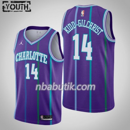 NBA Børn Trøje Charlotte Hornets Michael Kidd-Gilchrist 14 Jordan Brand 2019-20 Hardwood Classics Swingman